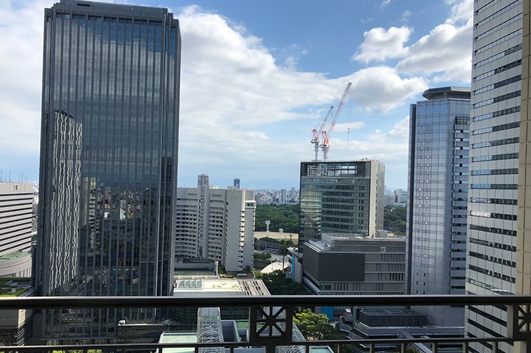 ホテルモントレラ・スール大阪の客室からの景色