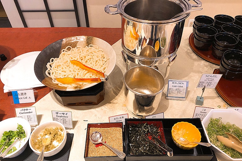 ホテルモントレラ・スール大阪の朝食（和食）