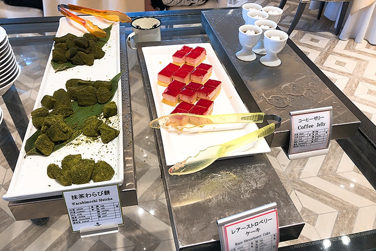 ホテルモントレラ・スール大阪の朝食（デザート類）